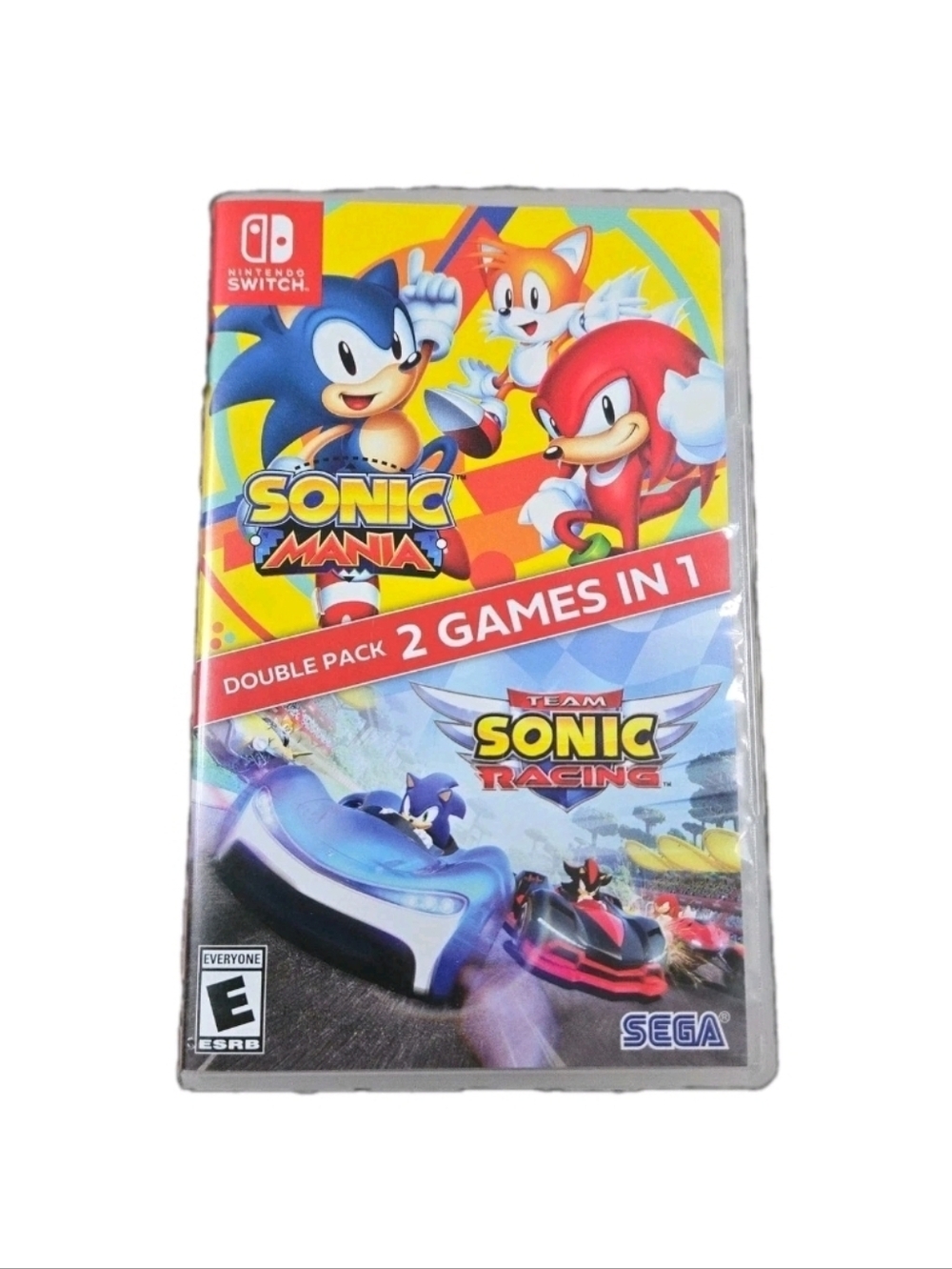 Sonic Mania + Team Sonic Racing Double Pack Nintendo Switch Tested Working
